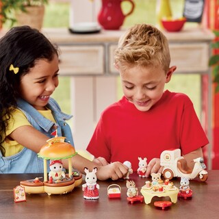 Foto 3 | Foto 3 | Soporte Para Hamburguesas Playset Calico Critters Con Latte Cat Father - Venta Internacional.