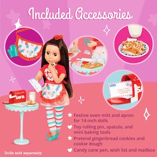 Foto 3 | Foto 3 | Galletas Navideñas Baking Playset Con Purpurina Para Niñas Con 23 Piezas De 14 Pulgadas - Venta Internacional.