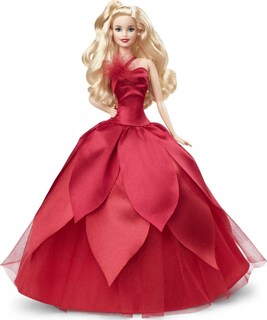Foto 1 | Foto 1 | Muñeca Barbie Signature Holiday Blonde 2022 Con Vestido Rojo - Venta Internacional.