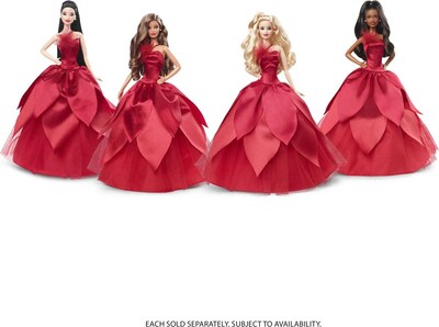 Foto 5 | Foto 5 | Muñeca Barbie Signature Holiday Blonde 2022 Con Vestido Rojo - Venta Internacional.
