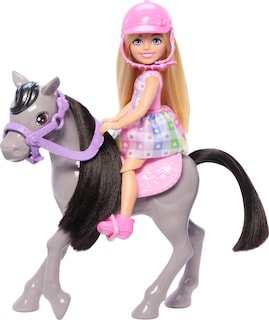 Foto 1 | Foto 1 | Set De Muñecas Barbie Chelsea Con Caballo De Juguete, Casco Y Silla De Montar De Más De 3 Años - Venta Internacional.