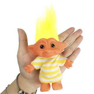 Foto 2 | Foto 2 | Muñeca Troll Yintlilocn Vintage De 7.5 Pulgadas Con Pelo Amarillo De Pvc - Venta Internacional.