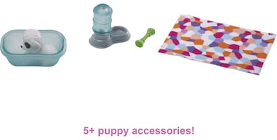Foto 4 | Foto 4 | Miniset De Juego Barbie Con 2 Cachorros De Mascota, Caseta De Perro Y Accesorios - Venta Internacional.