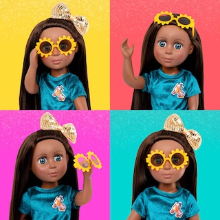 Foto 4 | Foto 4 | Muñeca Moderna Con Purpurina Para Niñas Odessa, 36,8 Cm, Con Ropa A Partir De 3 Años - Venta Internacional.