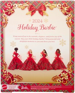 Foto 6 | Foto 6 | Muñeca Moderna Barbie Signature Holiday 2024 Con Vestido A Cuadros - Venta Internacional.