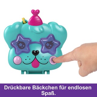 Foto 3 | Foto 3 | Compact Playset Polly Pocket Doggy Birthday Bash Con Muñecas - Venta Internacional.