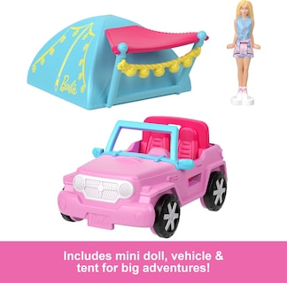 Foto 5 | Foto 5 | Set De Juguetes Barbie Mini Barbieland Para Muñeca Y Vehículo De Juguete Con Tienda De Campaña - Venta Internacional.