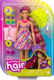 Foto 6 | Foto 6 | Muñeca Barbie Con Diseño De Flores Con 21 Cm De Pelo De Fantasía - Venta Internacional.