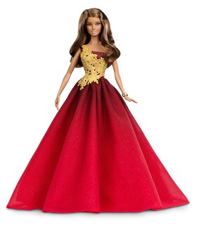 Foto 1 | Foto 1 | Muñeca Barbie Para Las Vacaciones De 2016 Con Falda Roja Brillante En Degradado - Venta Internacional.