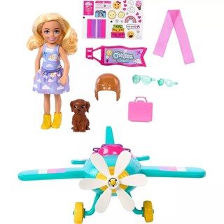 Foto 4 | Foto 4 | Playset Barbie Chelsea y Avión con 7 Accesorios - Venta Internacional