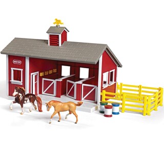 Foto 1 | Foto 1 | Set De Establos Breyer 59197 Rojo Con 2 Caballos Y Accesorios - Venta Internacional.
