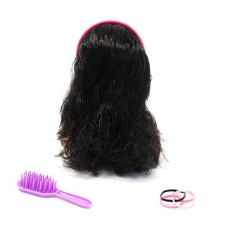 Foto 3 | Foto 3 | Cabello Peinador Barbie, Pequeño, Negro, Con Accesorios, Más De 3 Años - Venta Internacional.