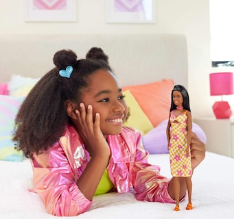 Foto 2 | Foto 2 | Muñeca De Moda Barbie Fashionistas #233 Con Pelo Y Vestido Negros - Venta Internacional.