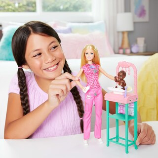 Foto 2 | Foto 2 | Muñeca Barbie Baby Doctor Con Muñeca Rubia A La Moda Y Accesorios - Venta Internacional.