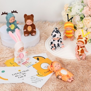 Foto 5 | Foto 5 | Set De Minimuñecas Para Bebés, 12 Unidades, 11 Cm, Con Ropa De Animales Para Niños - Venta Internacional.