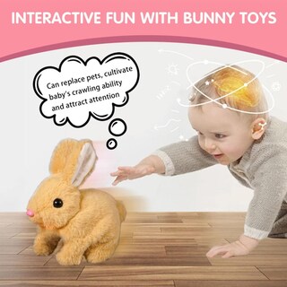 Foto 5 | Foto 5 | Toy Bunny Betterlife Bunbi Realistic Para Niños, Marrón Y Blanco - Venta Internacional.