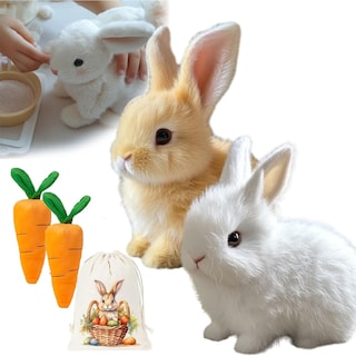 Foto 1 | Foto 1 | Toy Bunny Betterlife Bunbi Realistic Para Niños, Marrón Y Blanco - Venta Internacional.