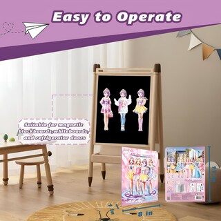 Foto 5 | Foto 5 | Muñeca De Papel Con Diseño De Princesa Magnética Joy Para Niñas De 3 A 12 Años - Venta Internacional.