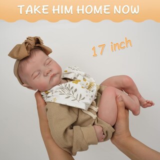 Foto 3 | Foto 3 | Muñeca Reborn, Realista, Recién Nacido, 17 Pulgadas, Realista, Para Niño/niña - Venta Internacional.