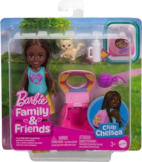 Foto 6 | Foto 6 | Mochila Playtime Kitty, Muñeca Barbie Chelsea Con Accesorios - Venta Internacional.