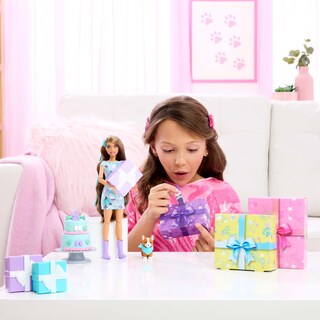 Foto 2 | Foto 2 | Muñeca Barbie Party, Sin Caja, Con Accesorios, Serie De Cumpleaños Para Mascotas - Venta Internacional.