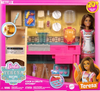Foto 6 | Foto 6 | Muñeca De Moda Con Receta De Barbie Y Teresa Para Una Amistad Con Cocina - Venta Internacional.
