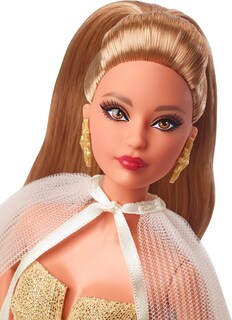 Foto 2 | Foto 2 | Muñeca Barbie Signature Holiday 2023 Con Vestido Dorado, 35 Aniversario. - Venta Internacional.