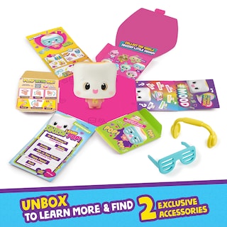 Foto 5 | Foto 5 | Muñeca Interactiva Coleccionable Wowwee My Squishy Little Marshmallow Mel Con Accesorios - Venta Internacional.