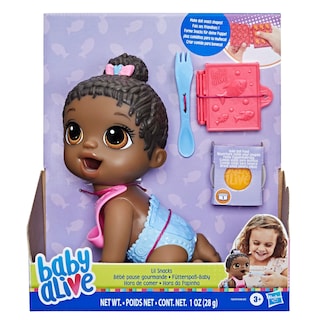 Foto 2 | Foto 2 | Doll Baby Alive Lil Snacks Blkh Con Accesorios, 20 Cm - Venta Internacional.