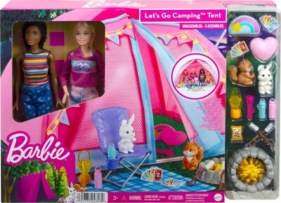 Foto 6 | Foto 6 | Tienda De Campaña Playset Barbie It Takes Two Con Brooklyn Y Malibu - Venta Internacional.