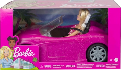 Foto 6 | Foto 6 | Set De Juego Toy Barbie Para Muñecas Y Coches, Convertible De 2 Plazas, Rosa Brillante - Venta Internacional.