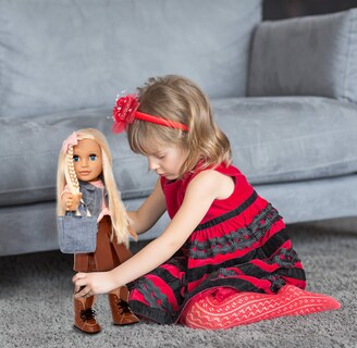 Foto 7 | Foto 7 | Tienda De Regalos Para Muñecas De Moda De 18 Pulgadas Con Cabello Rubio Y Ojos Azules - Venta Internacional.