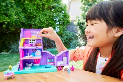Foto 2 | Foto 2 | Casa De Muñecas Playset Polly Pocket Con Micromuñeca, Bicicleta Y Acceso. - Venta Internacional.