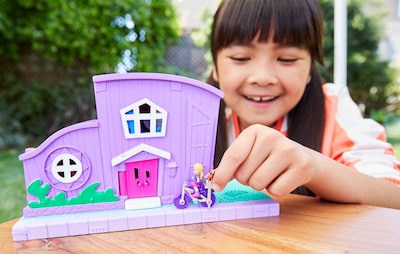 Foto 3 | Foto 3 | Casa De Muñecas Playset Polly Pocket Con Micromuñeca, Bicicleta Y Acceso. - Venta Internacional.