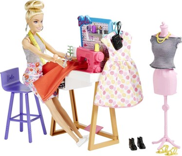 Foto 3 | Foto 3 | Muñeca Barbie De Diseñadora De Moda Con Más De 25 Accesorios Y Estudio - Venta Internacional.