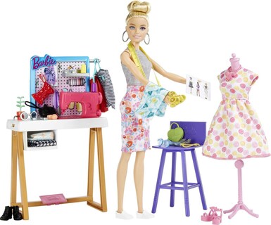 Foto 5 | Foto 5 | Muñeca Barbie De Diseñadora De Moda Con Más De 25 Accesorios Y Estudio - Venta Internacional.