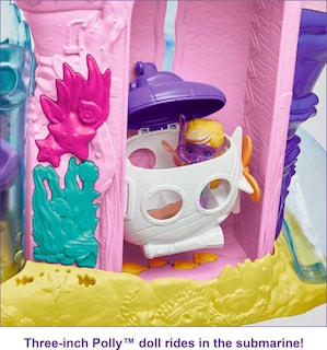 Foto 3 | Foto 3 | Playset Polly Pocket Sea & Swim Adventure Con Muñeca De 3 Pulgadas - Venta Internacional.