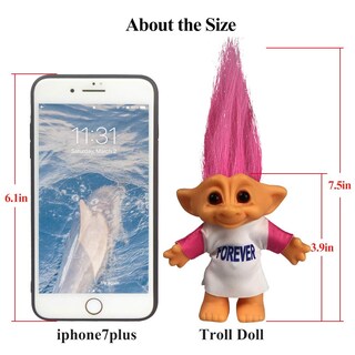 Foto 4 | Foto 4 | Muñecas Troll Vintage Yintlilocn de 7.5 Pulgadas con Cabello Rosa - Venta Internacional