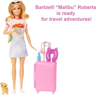 Foto 5 | Foto 5 | Set de Barbie Viaje con Accesorios y Cachorro - Venta Internacional