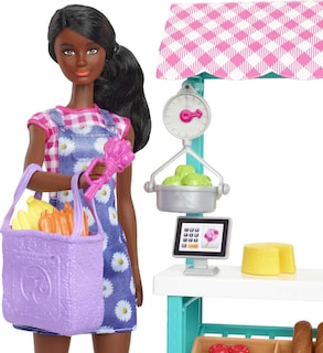 Foto 2 | Foto 2 | Playset Barbie Careers Farmers Market Con Muñeca Morena - Venta Internacional.
