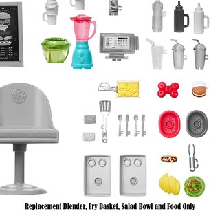 Foto 4 | Foto 4 | Piezas De Repuesto Para El Set De Juego Fresh 'n Fun Food Truck Barbie Doll, Gmw07 - Venta Internacional.
