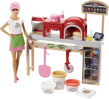Foto 1 | Foto 1 | Horno Playset Barbie Pizza Chef Para Muñecas Y Juguetes Con Accesorios - Venta Internacional.