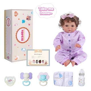 Foto 7 | Foto 7 | Muñeca Reborn Babeside Relike Girl De 43 Cm Con Accesorio - Venta Internacional.