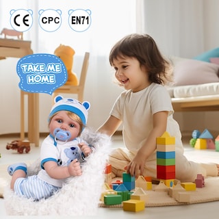 Foto 2 | Foto 2 | Muñeco Aori Real Life De 55 Cm Para Niño Recién Nacido Realista Con Accesorios - Venta Internacional.