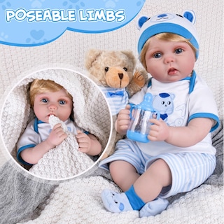 Foto 3 | Foto 3 | Muñeco Aori Real Life De 55 Cm Para Niño Recién Nacido Realista Con Accesorios - Venta Internacional.
