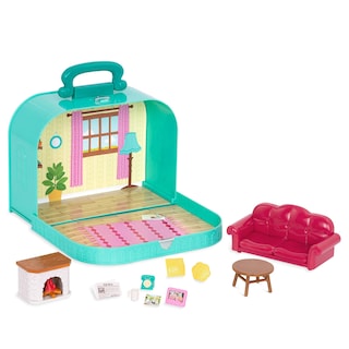 Foto 1 | Foto 1 | Sala De Estar Playset Li'l Woodzeez Con Maleta De Viaje Para Más De 3 Años - Venta Internacional.