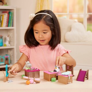 Foto 2 | Foto 2 | Set De Juego Lil Woodzeez Classroom & Playground Con 2 Muñecas 3+ - Venta Internacional.