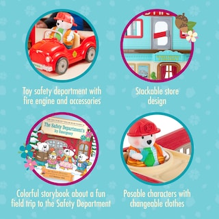 Foto 2 | Foto 2 | Dollhouse Playset Li'l Woodzeez Safety Department Hace Más De 3 Años - Venta Internacional.