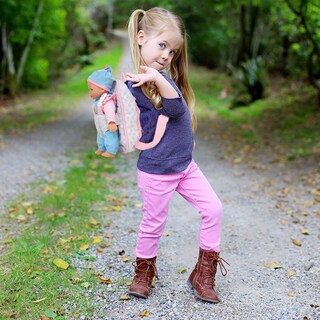 Foto 5 | Foto 5 | Baby Dolls To Play 13 Soft Con Soporte Para Mochila, Color Rosa - Venta Internacional.