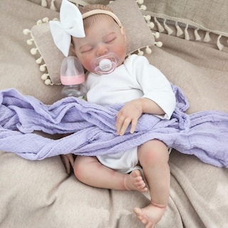 Foto 2 | Foto 2 | Muñeca Reborn Ksbd Laura De 50 Cm Con Ropa Chupete Y Biberón - Venta Internacional.